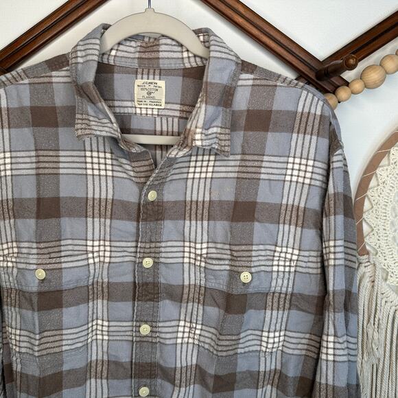 Vintage J.crew Cotton Plaid Flannel - Picture 4 of 4